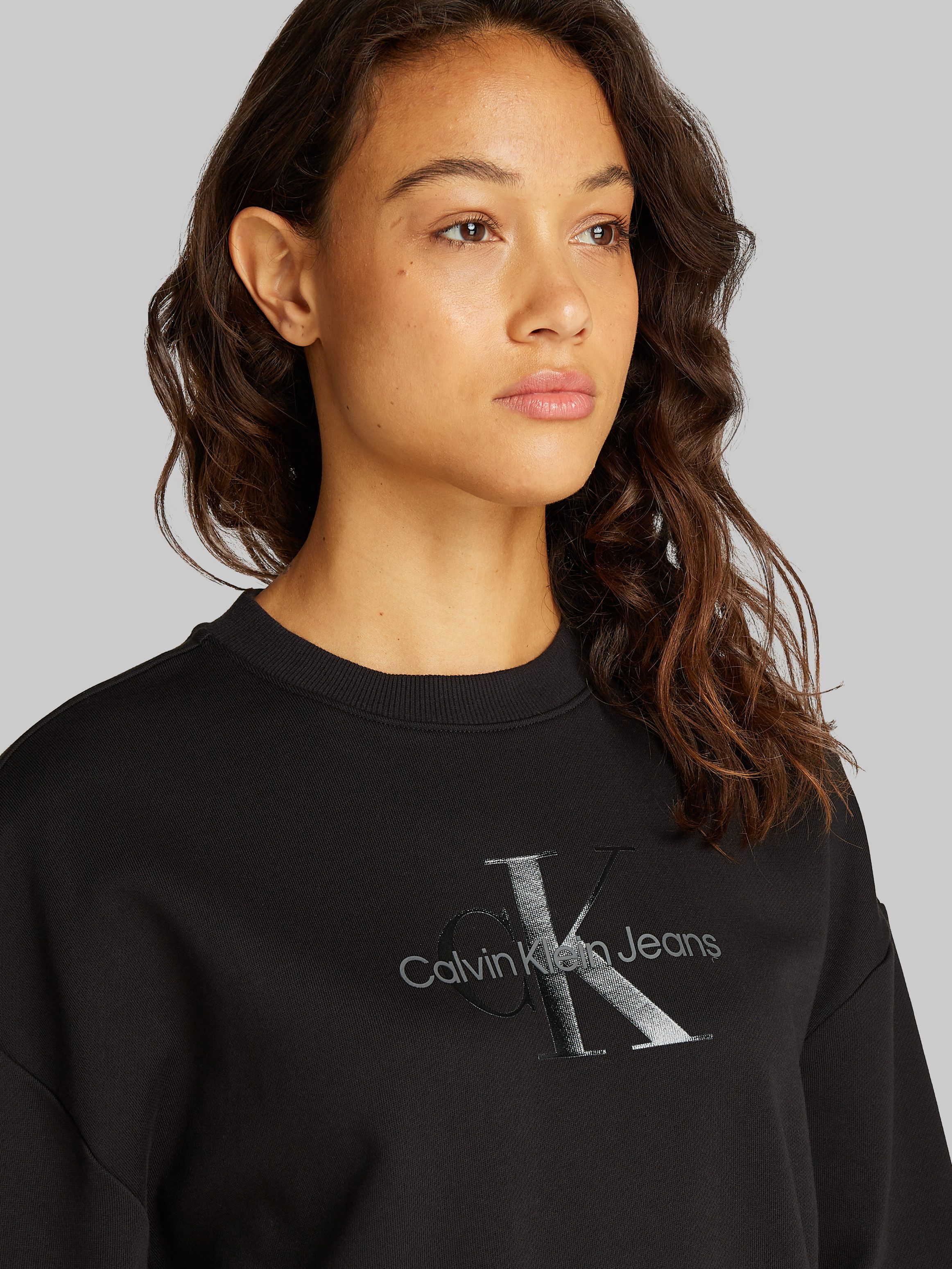Calvin Klein Jeans Sweatshirt GLOSSY MONOLOGO günstig online kaufen