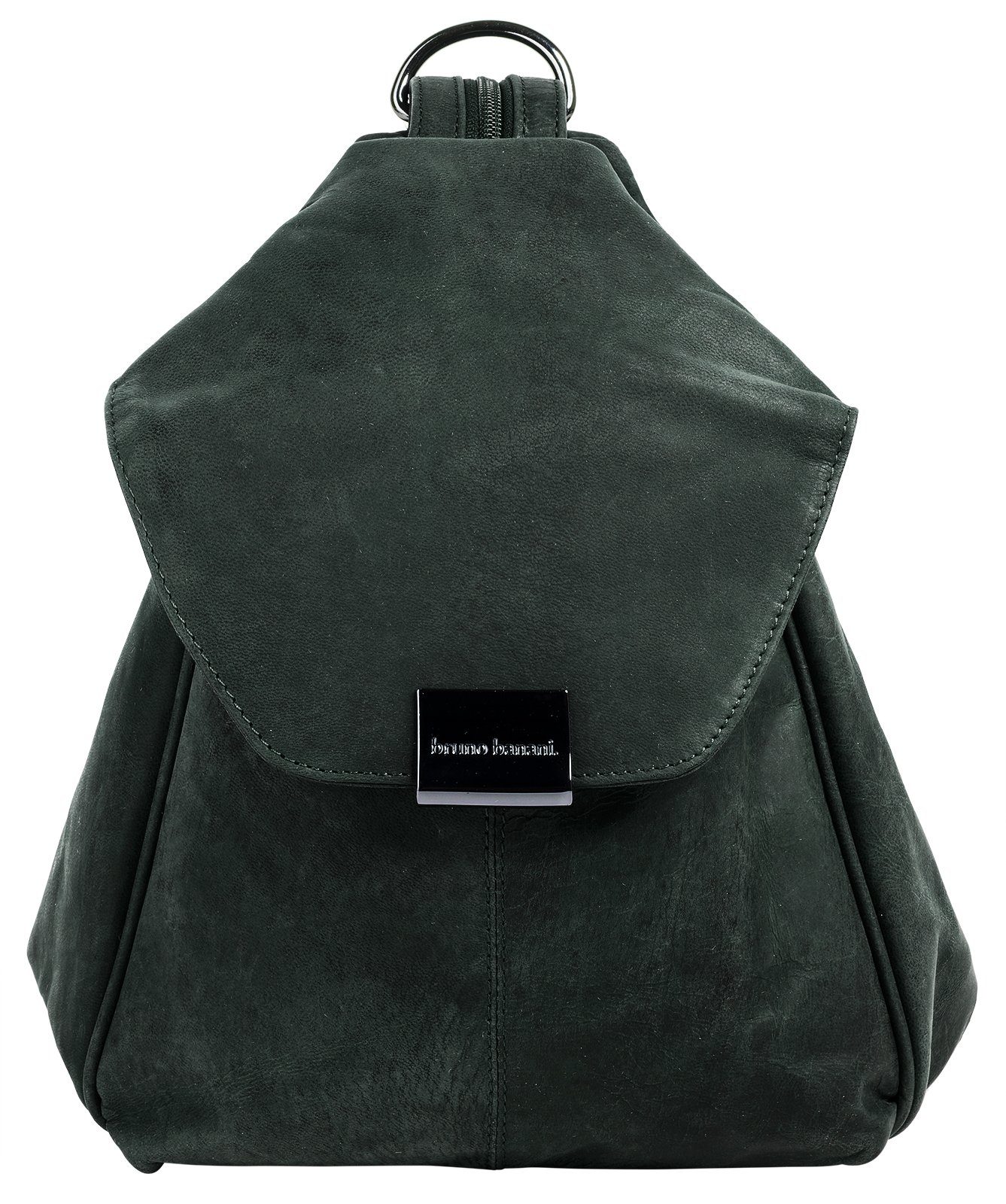 Bruno Banani Cityrucksack, echt Leder grün