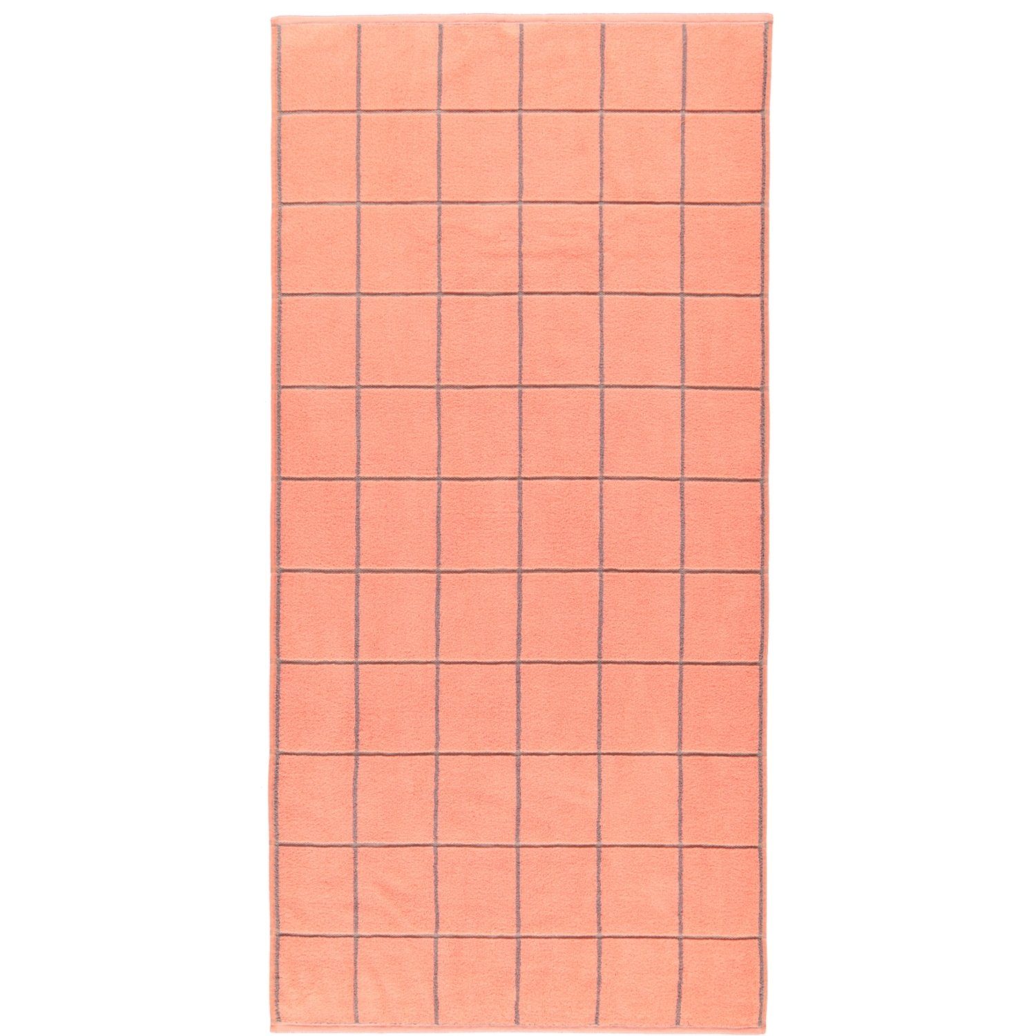 ROSS 9032, Handtücher pink Überkaro peach 100% Baumwolle