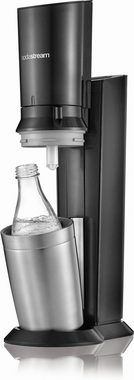 SodaStream Wassersprudler »Crystal« Mega-Bundle, (7-tlg), Wassersprudler, CO2-Zyl., Glaskaraffen, Abtropfhalter, Flaschenbürste