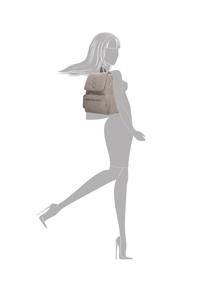 Enrico Benetti Freizeitrucksack hell mit Sicherheitsfach am Rücken beige offwhite