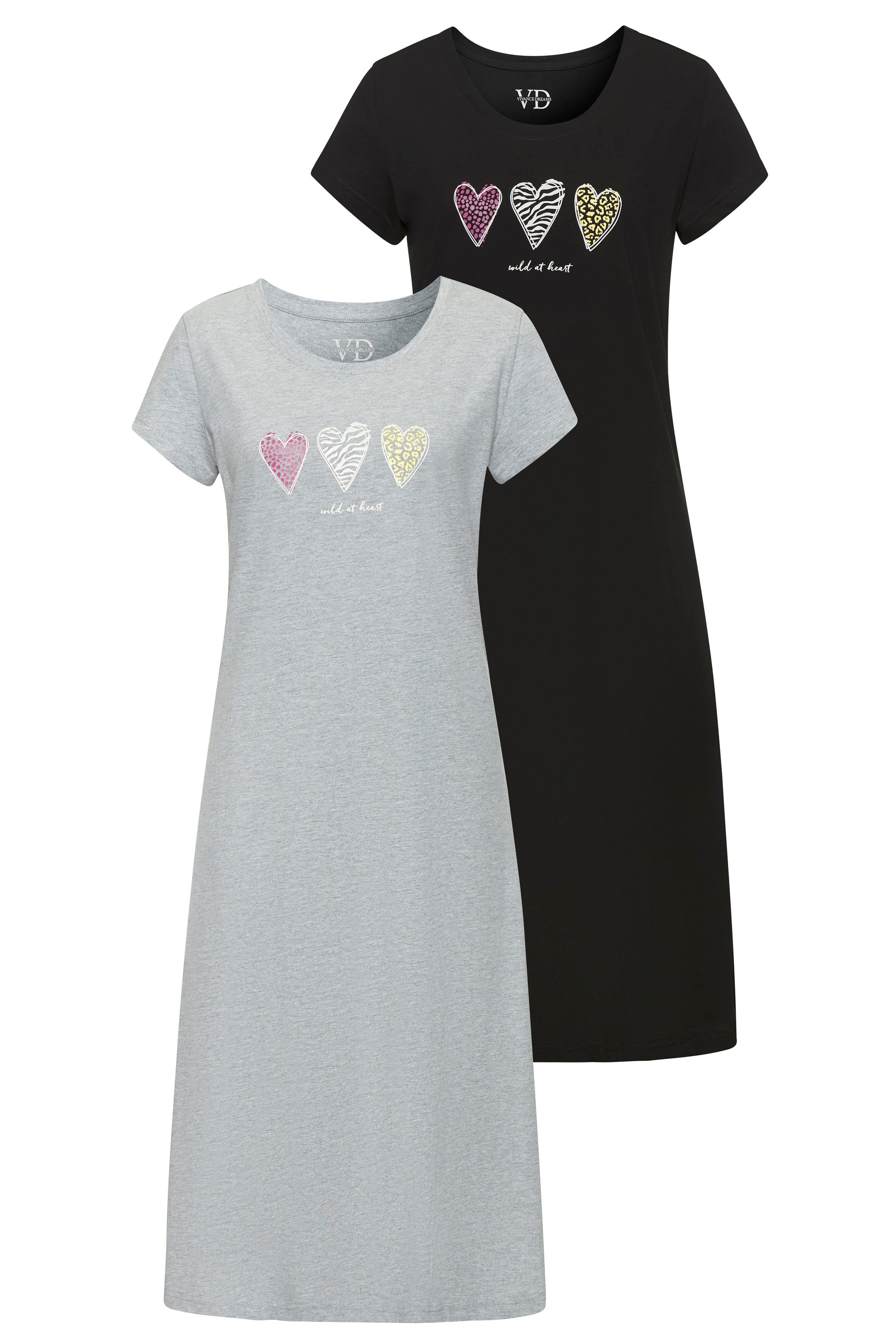 Vivance Dreams Nachthemd (Set, 2 Stück) günstig online kaufen