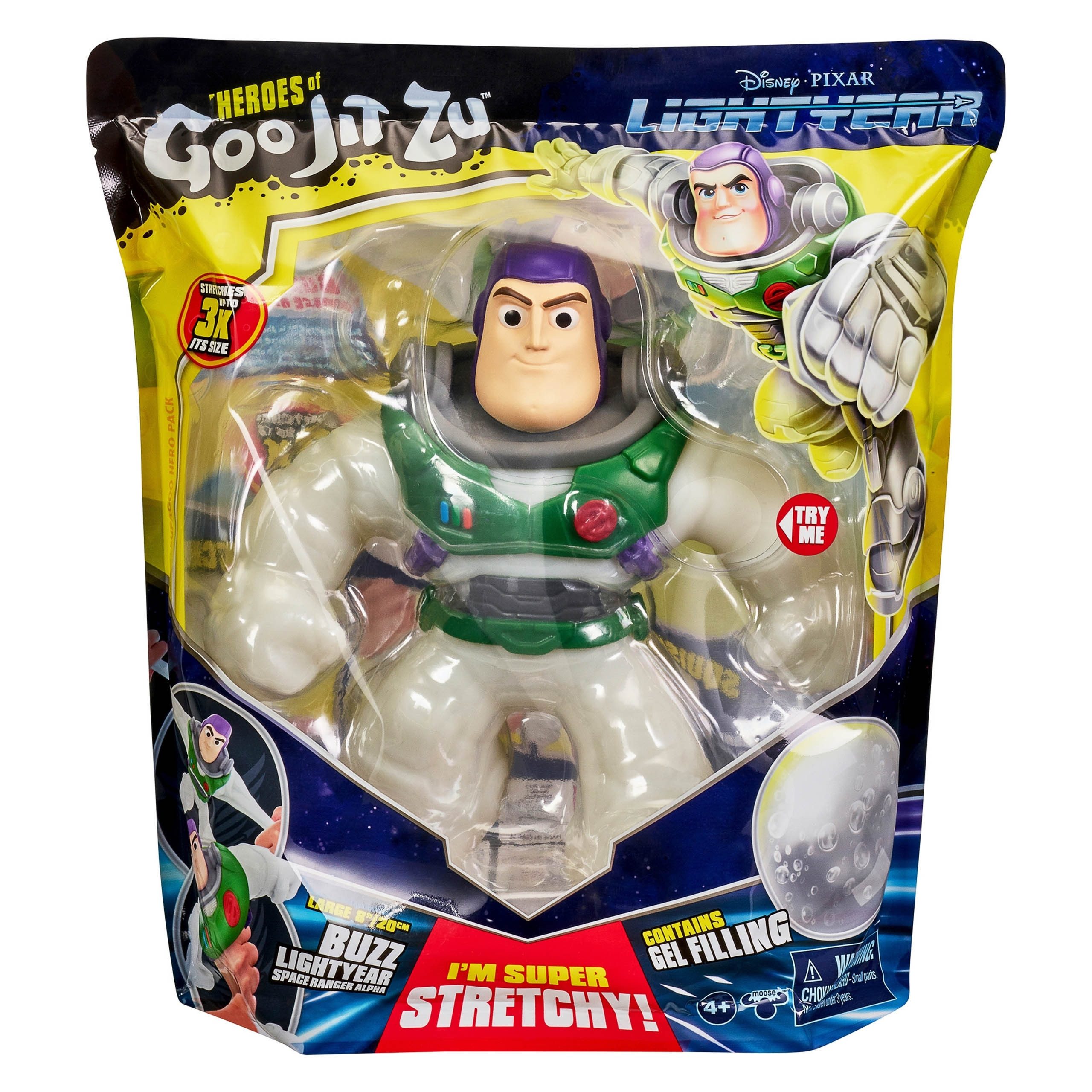 Disney Spielfigur Goo Jit Zu Disney Buzz Lightyear Figur 20 cm dehnbar Gel für Kinder