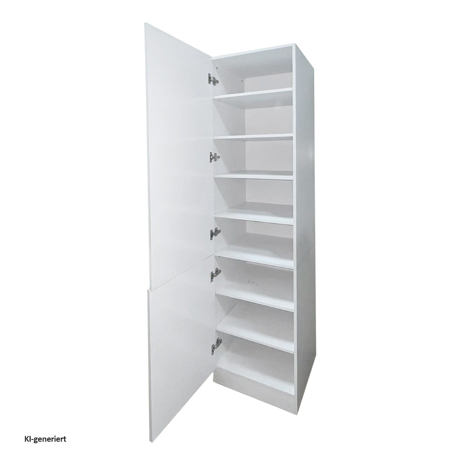 HTI-Living Hochschrank Küchenhochschrank Jenna Country Weiß 50 cm (1 Stück, 1-St., 1 Küchenhochschrank) Modular erweiterbar, Landhausstil, 8 Schrankfächer