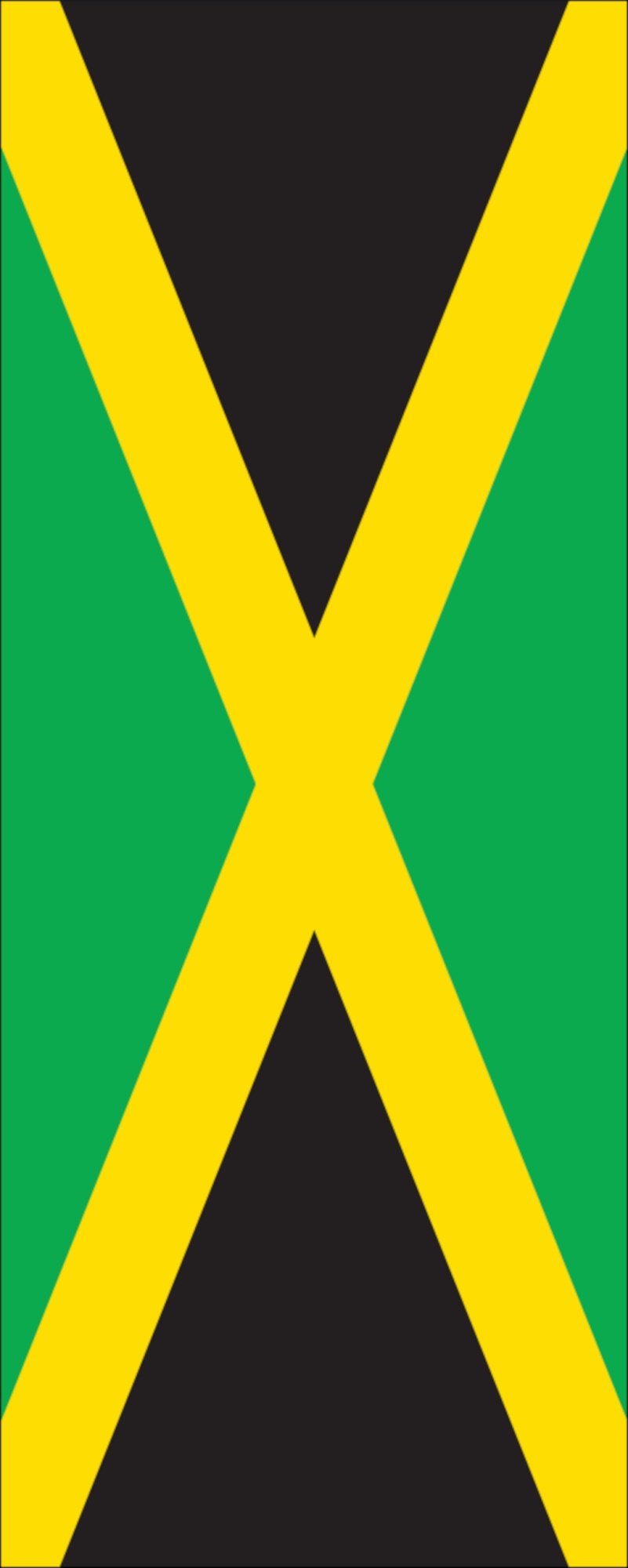 flaggenmeer Flagge Flagge Jamaika 110 g/m² Hochformat