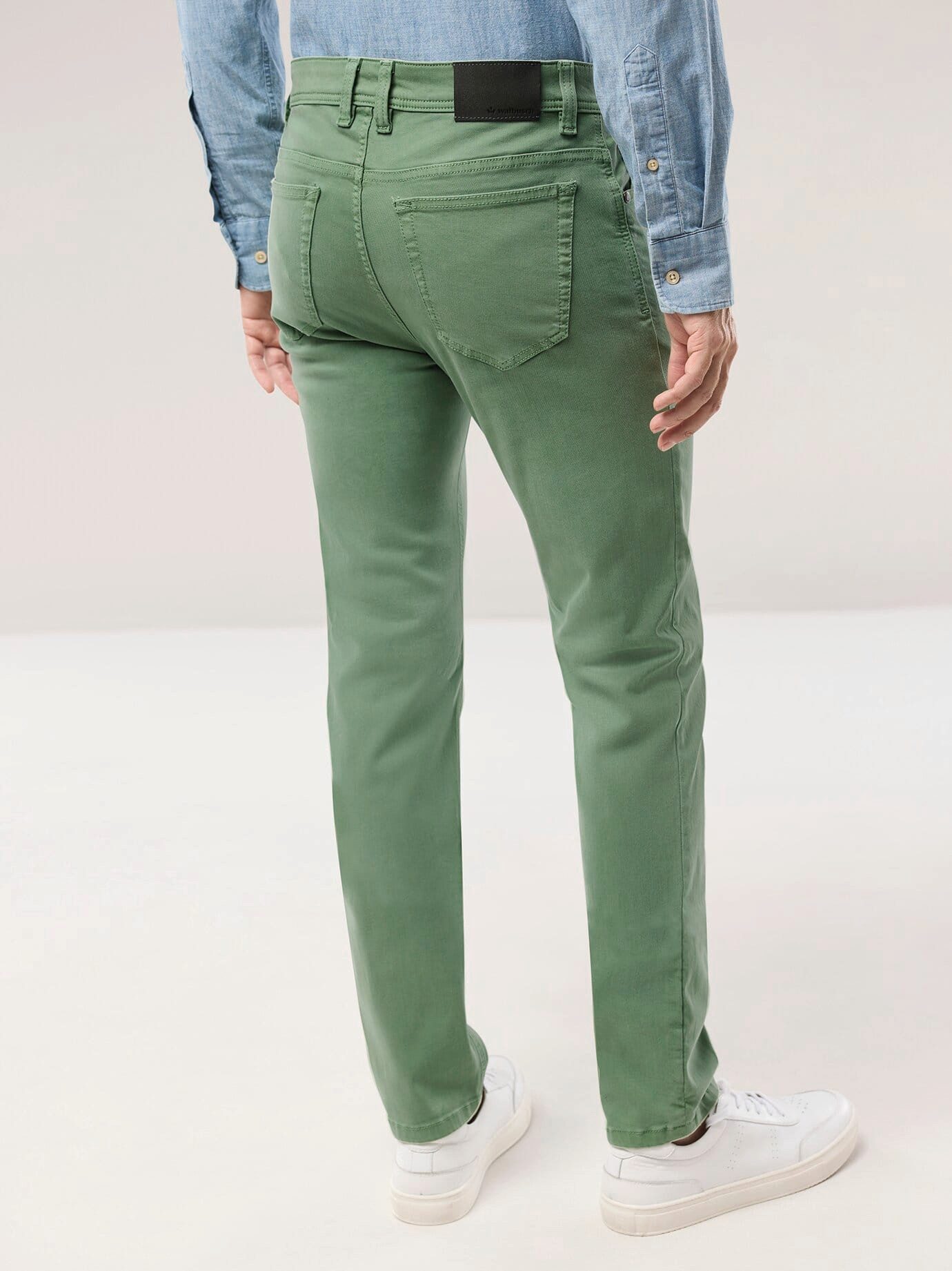 Walbusch Regular-fit-Jeans Herren Coloured Jeans Modern fit, modern, pflegeleicht, Kurzgröße – Bild 3 von 4