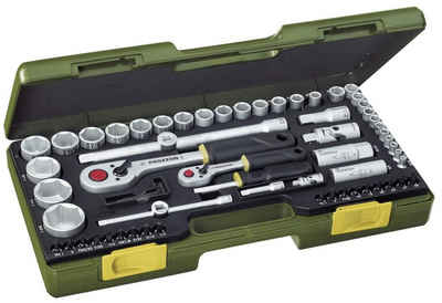 PROXXON INDUSTRIAL Werkzeugset PROXXON 23294 ZOLL Steckschlüsselsatz mit 6,3mm (1/4) + 12,5mm (1/2) Antrieb ZOLL Werkzeug bis 1 3/8", (65-St)
