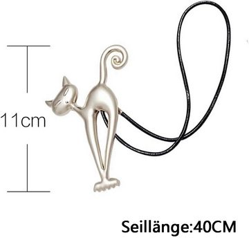 Raffhalter Magnetische Vorhang-Raffhalter, Silberkatze dekorativer Halter, Juoungle