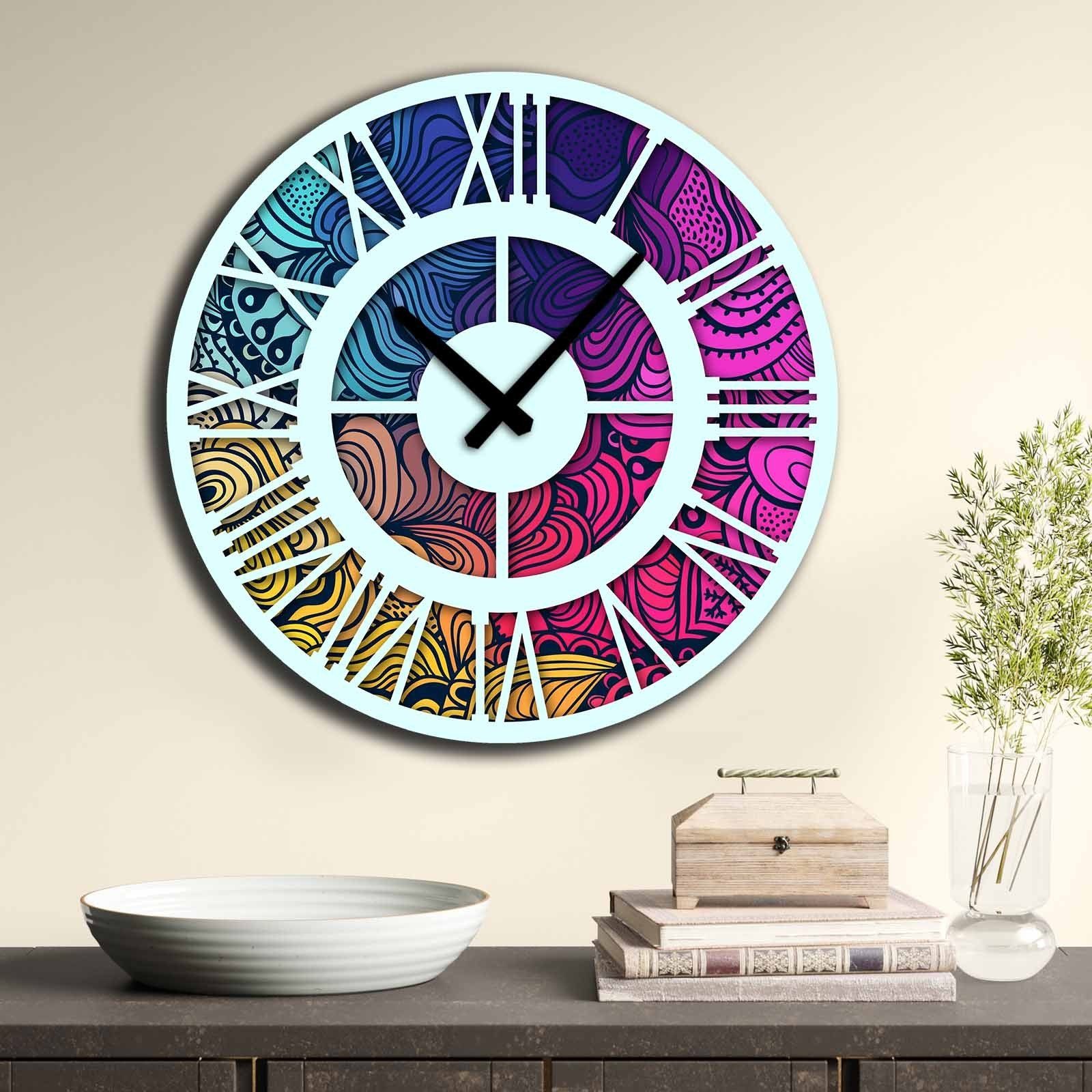 Wallity Wanduhr 100% MDF (Thickness: 5 günstig online kaufen