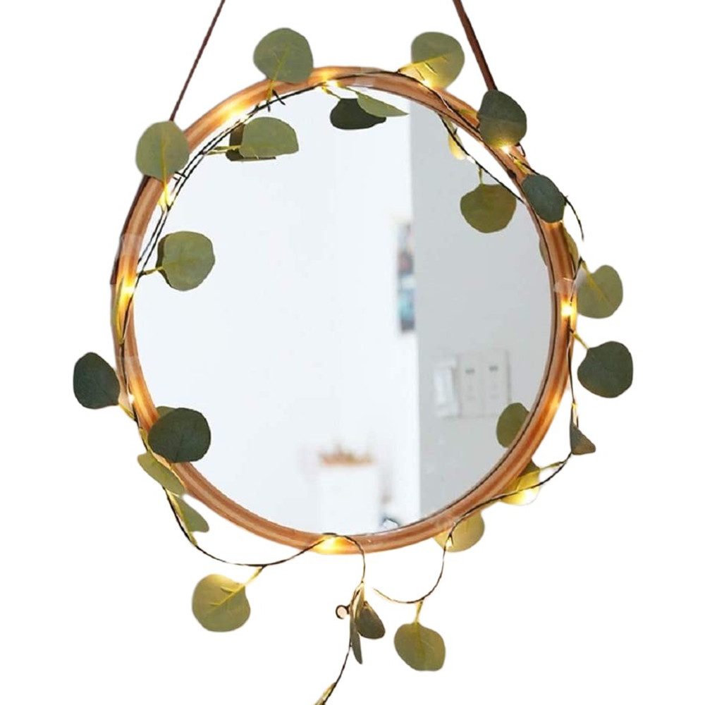 Coonoor LED-Lichterkette 2M 20LEDs Efeu-Lichterkette Ranken Lichterkette, Аксессуары для дома für Weihnachtstag Hochzeit Party Girlande