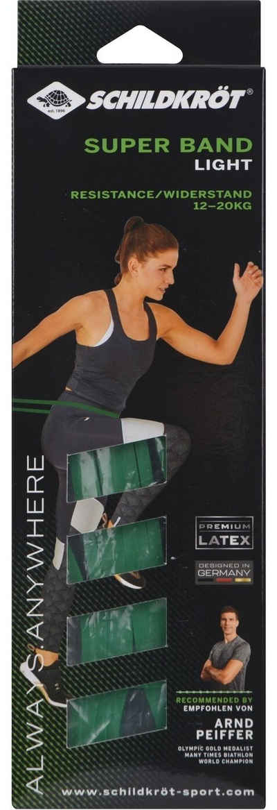 Schildkröt-Fitness Physiobänder SUPER BAND Light 21mm green, 1 Wide