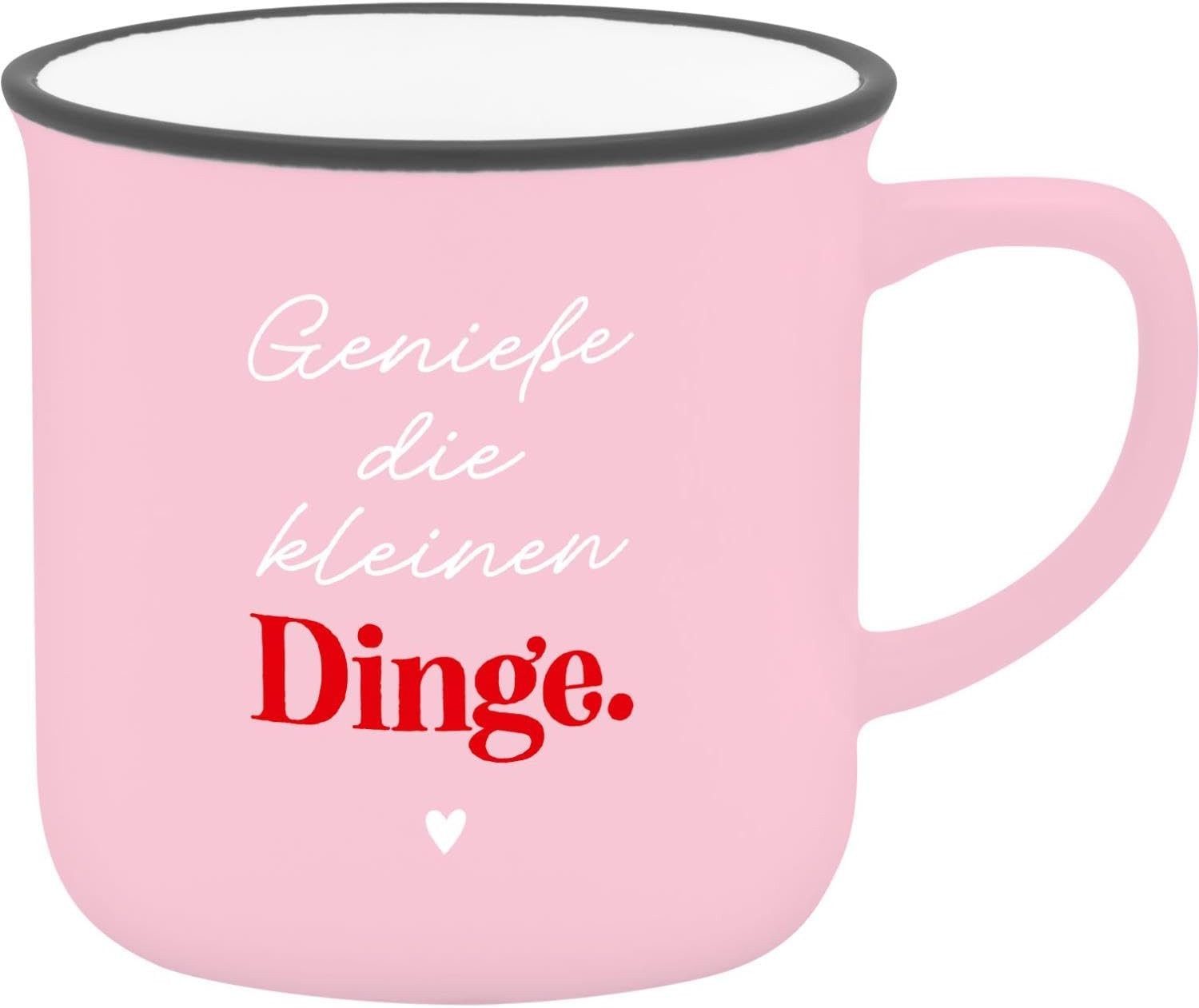 Sheepworld Tasse Espressotasse Espresso Kaffee Tasse Emailleoptik Geschenk Sheepworld, Porzellan