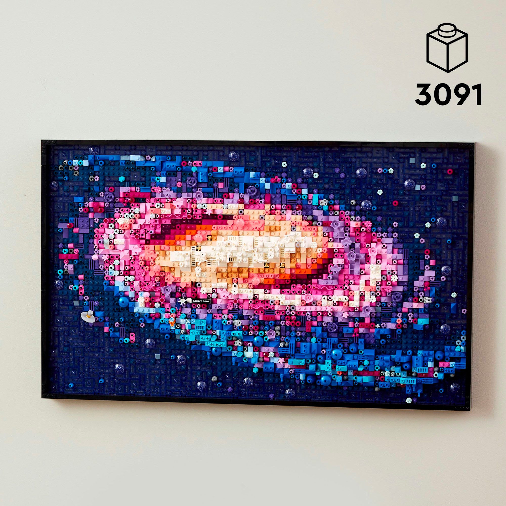 LEGO® Die Milchstraßen-Galaxie (31212), LEGO ART Konstruktionsspielsteine, (3091 St), Made in Europe – Bild 3 von 5