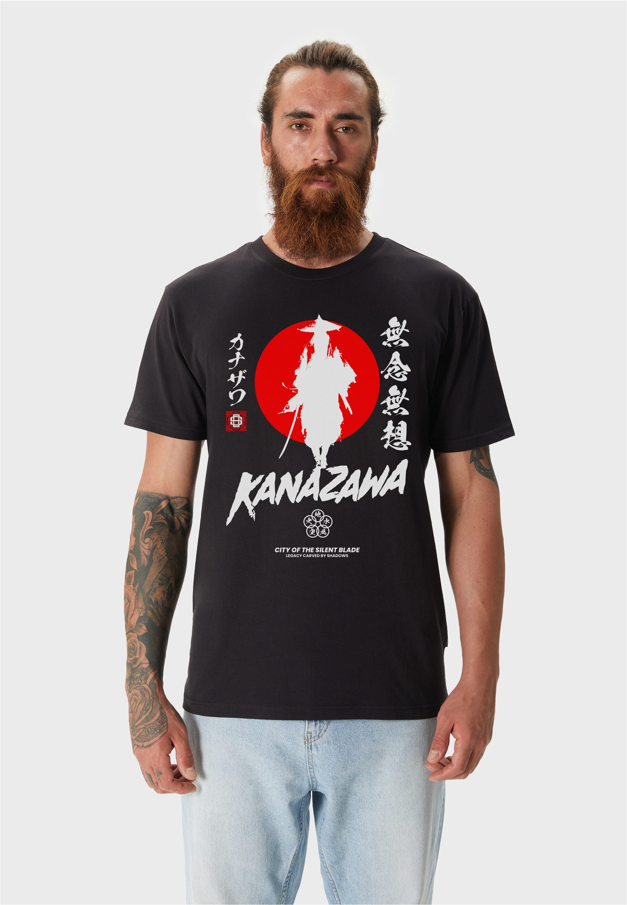 Oldskull T-Shirt Asian Silent Blade Kanazawa mit fernöstlichem Print