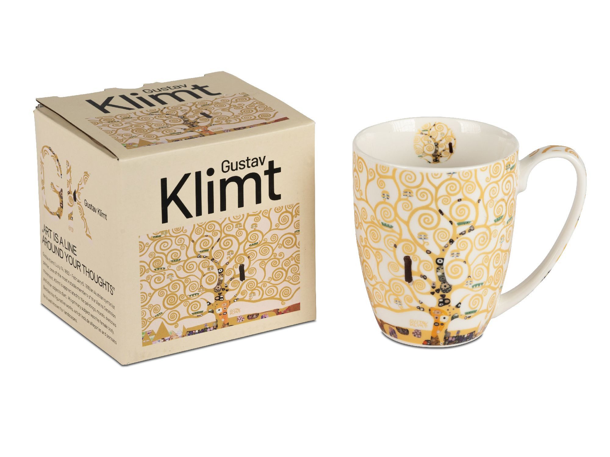 formano Tasse Classic, Porzellan, in Geschenkbox, Weiß, Lebensbaum, H: 10cm