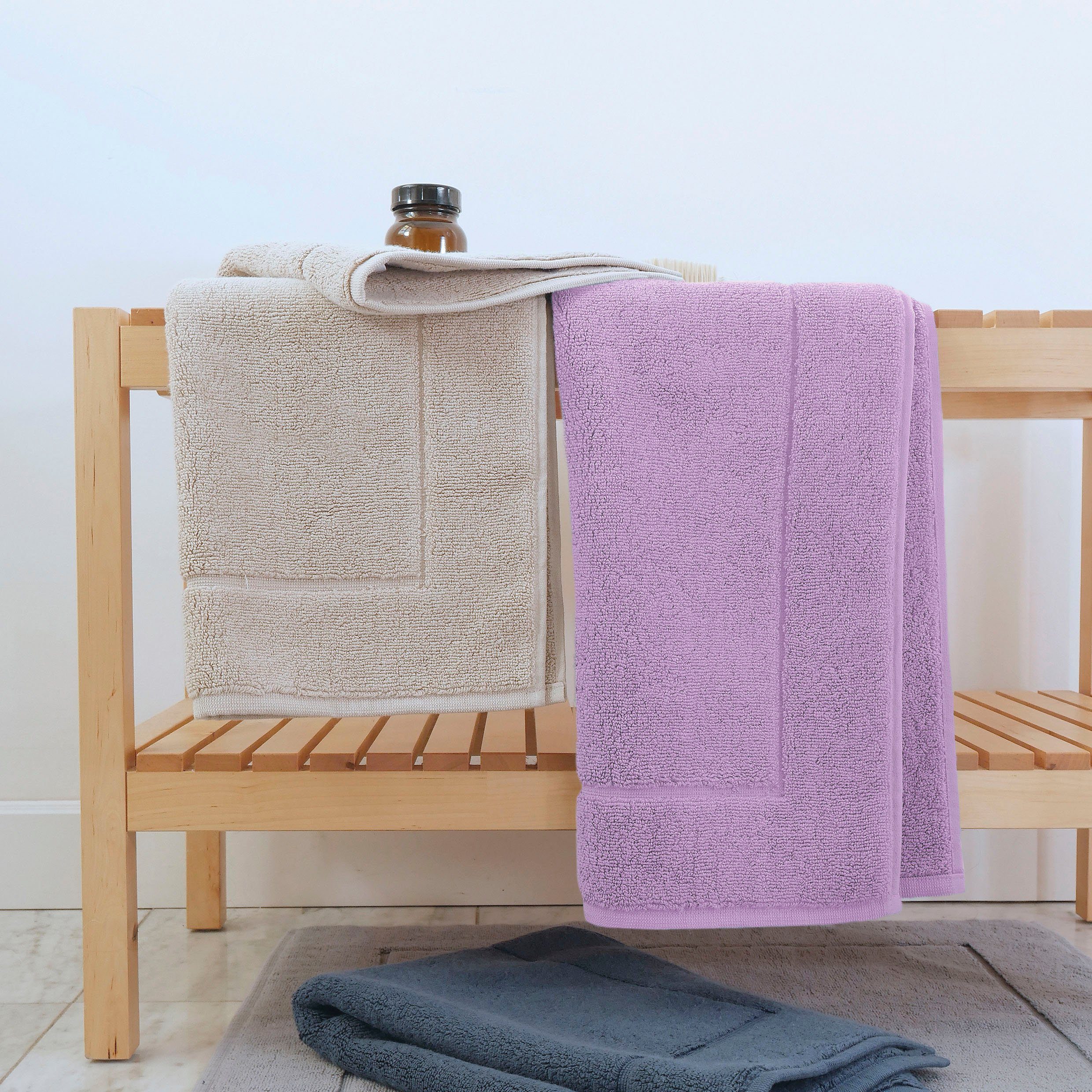 framsohn frottier Badematte Uni Basic Hotelmatte, Höhe 11 mm, beidseitig nu günstig online kaufen