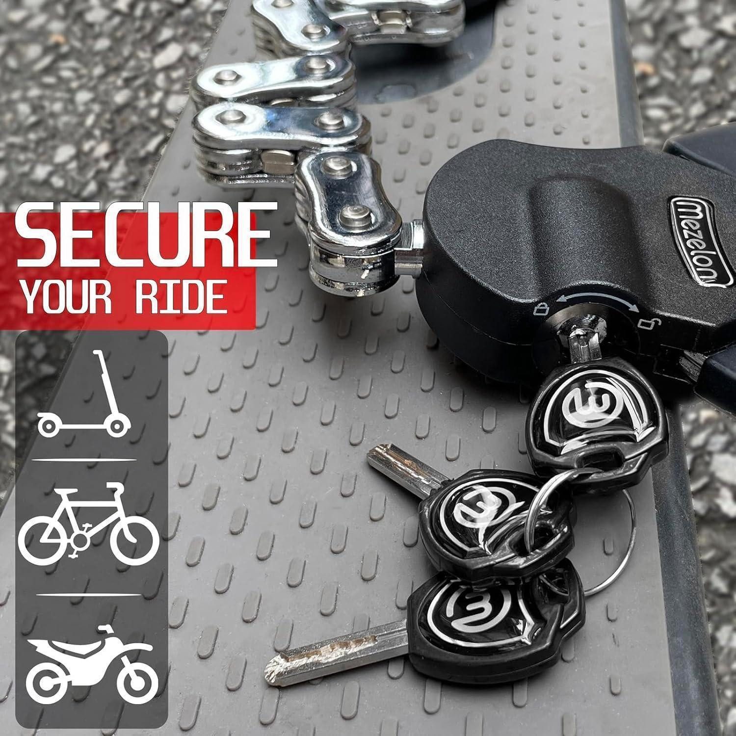 LuxusKollektion Bügelschloss E Scooter Schloss mit wasserdichter Tasche und Handschellenschloss