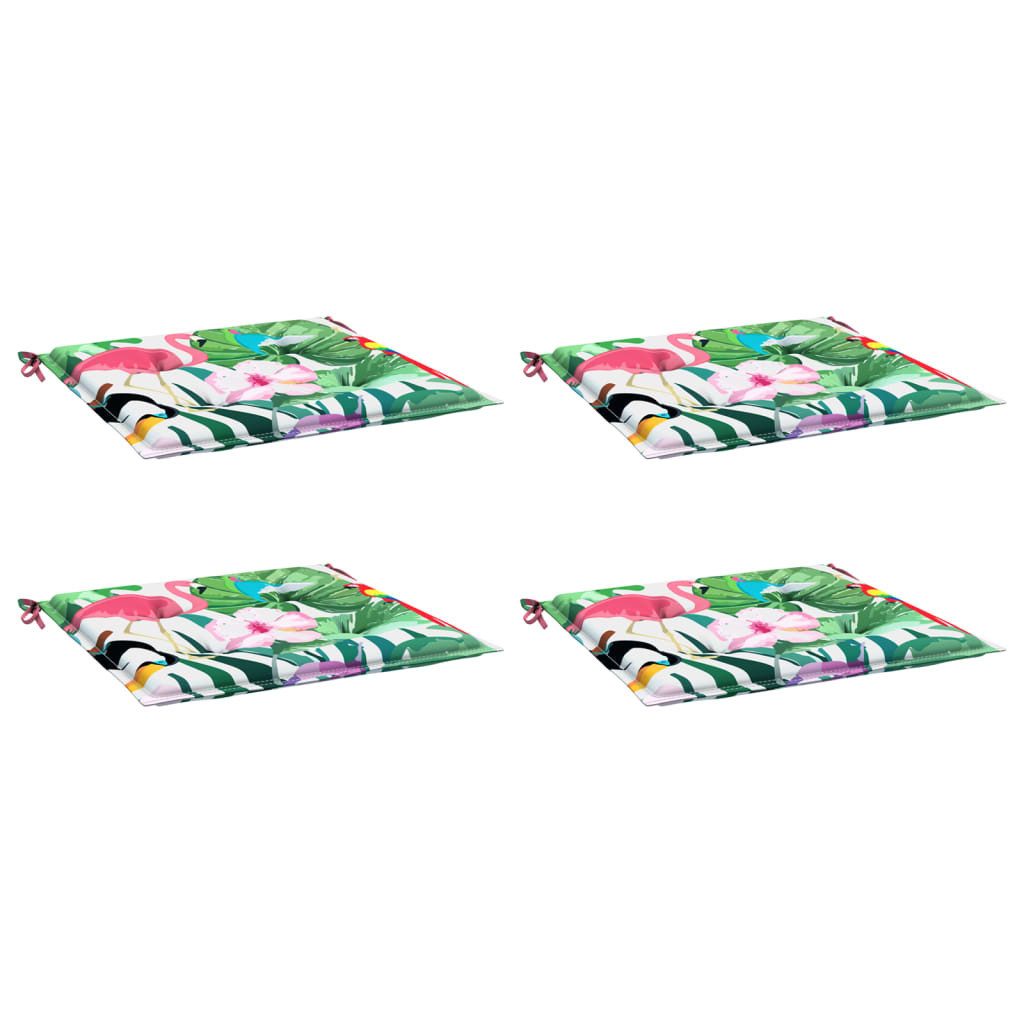 vidaXL Sitzauflage Gartenstuhl-Kissen 4 Stk. Mehrfarbig günstig online kaufen