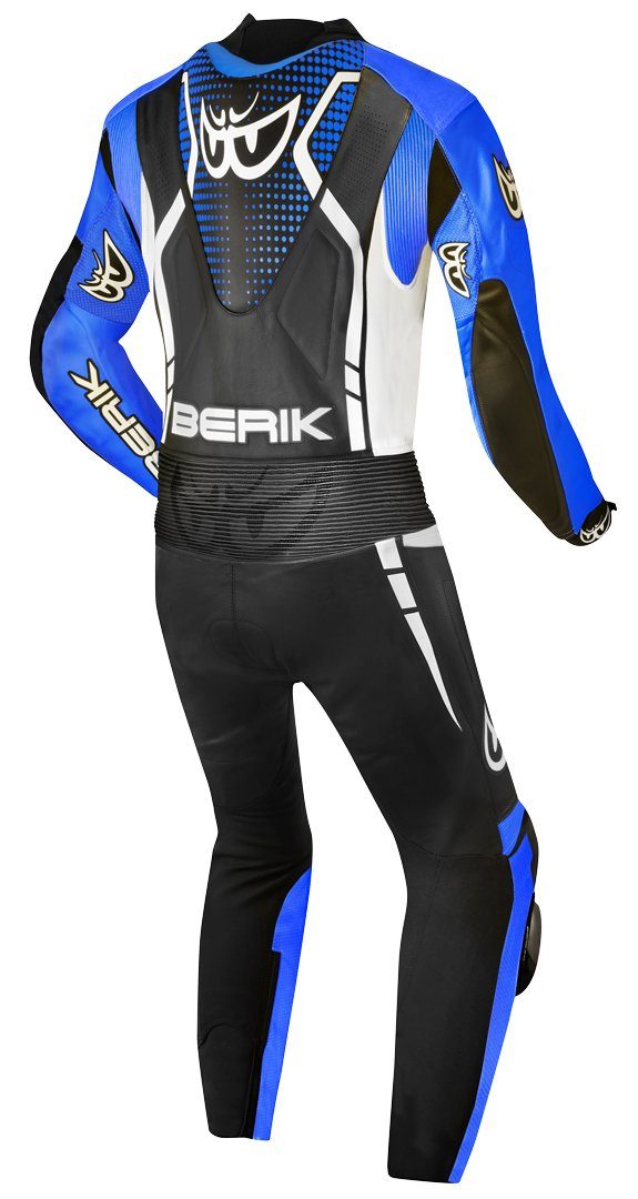 Motorrad Berik Black/White/Blue 1-Teiler Lederk RSF-TECH PRO perforierte Motorradkombi