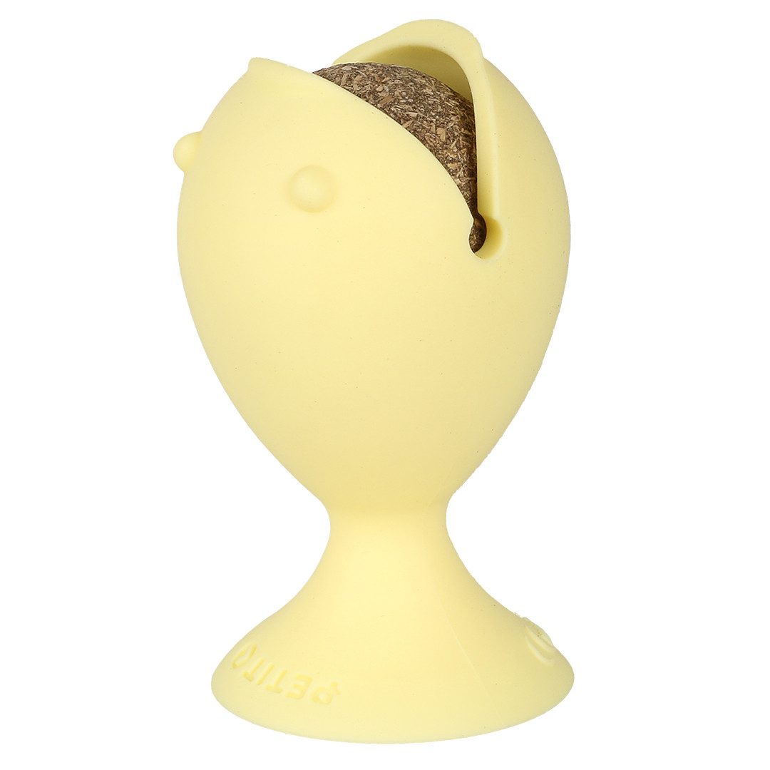 EBI Tierkuscheltier EBI Petit Cat Toy Puffi Farbe: gelb