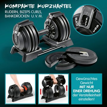 #DoYourFitness Hantel-Set, (Set, mit Kurz-und Langhantelstange, mit Kettlebells), Perfekt für Home-Gym als Kurz- und Langhantel & Kettlebells nutzbar