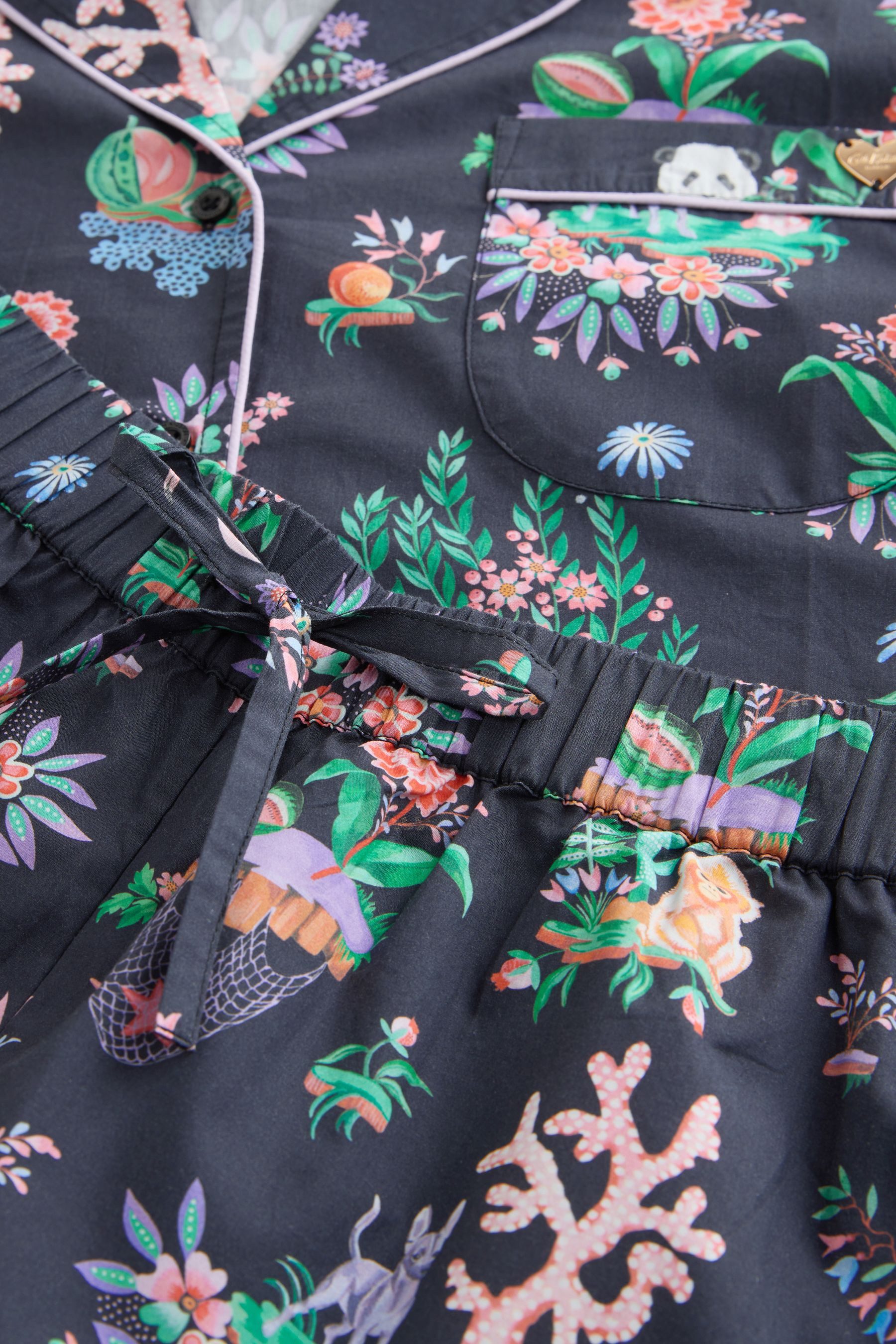 Cath Kidston Pyjama Cath Kidston kurzärmeliger Schlafanzug (2 tlg)