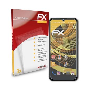 atFoliX Schutzfolie für Wiko Ride 3, (3 Folien), Entspiegelnd und stoßdämpfend