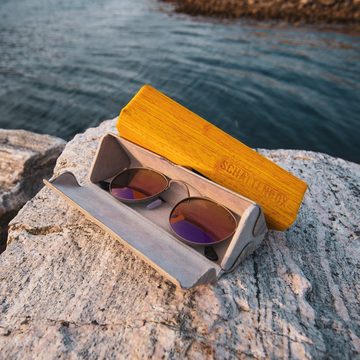 ActiveSol SUNGLASSES Brillenetui Schattenbox, Hardcase für Brillen und Sonnenbrillen, Triangel mit Magnetschließe, Magnetverschluss, Samtweiche Haptik, für große Brillen geeignet.