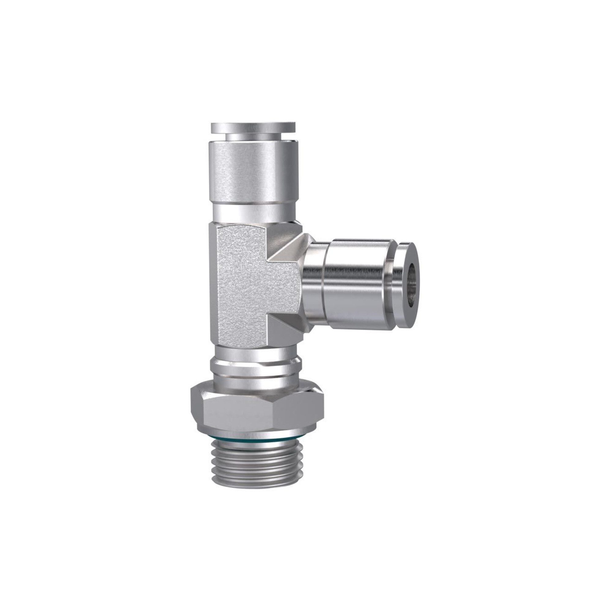 RIEGLER Schnellkupplung Riegler T-Steckverschr., L-Form, drehbar, G 3/8 a., Schlauch-Ã˜ 12, ES