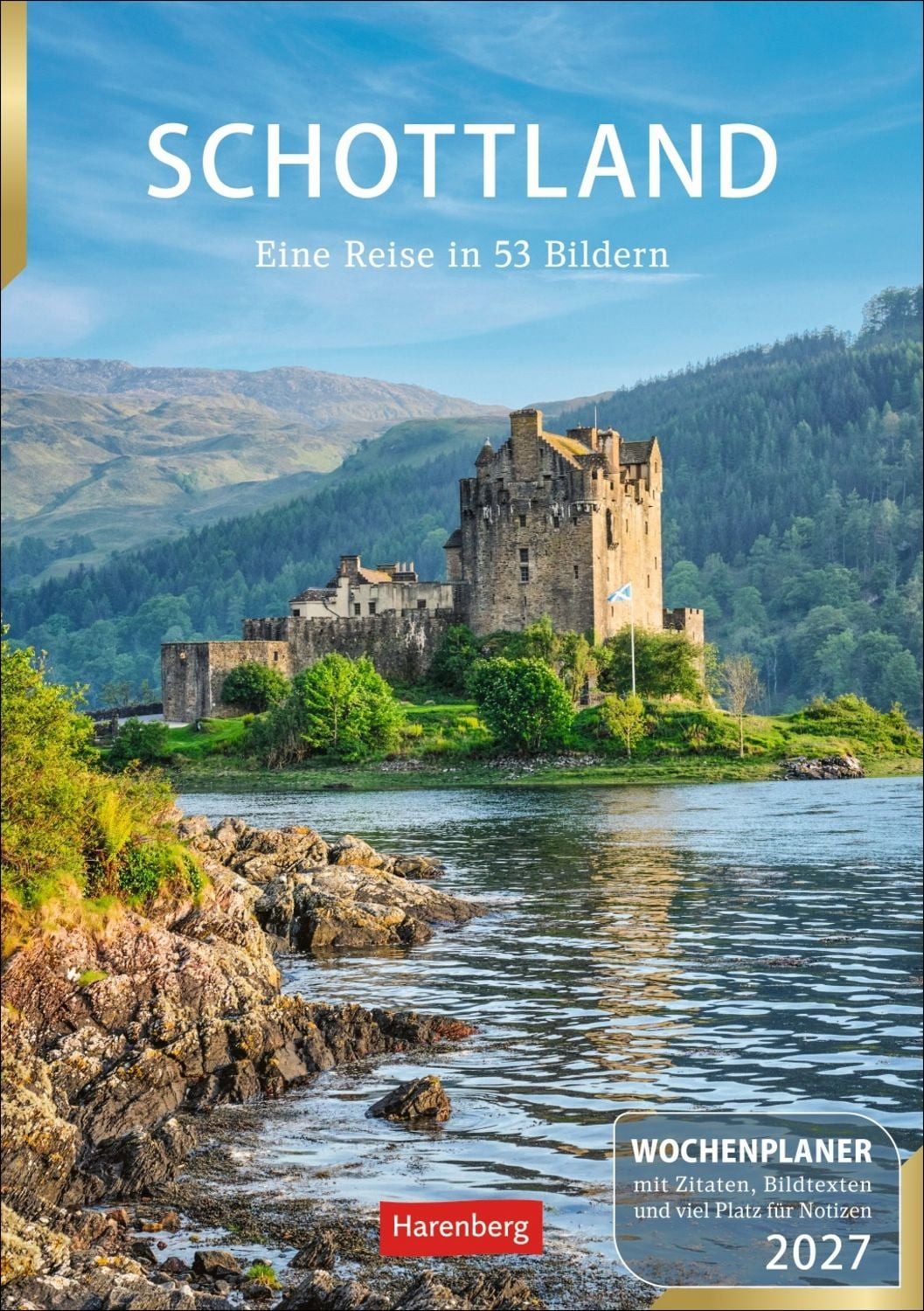 Tischkalender Schottland Wochenplaner 2027 - Eine Reise in 53 Bildern
