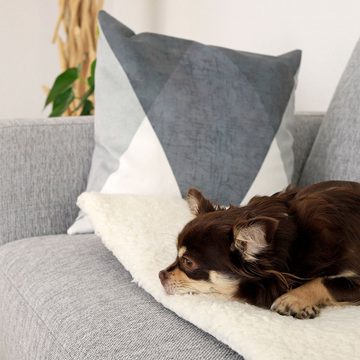 lionto Tierkissen Selbstheizende Wärmematte für Haustiere, selbsterwärmend, waschbar, 60 cm x 45 cm