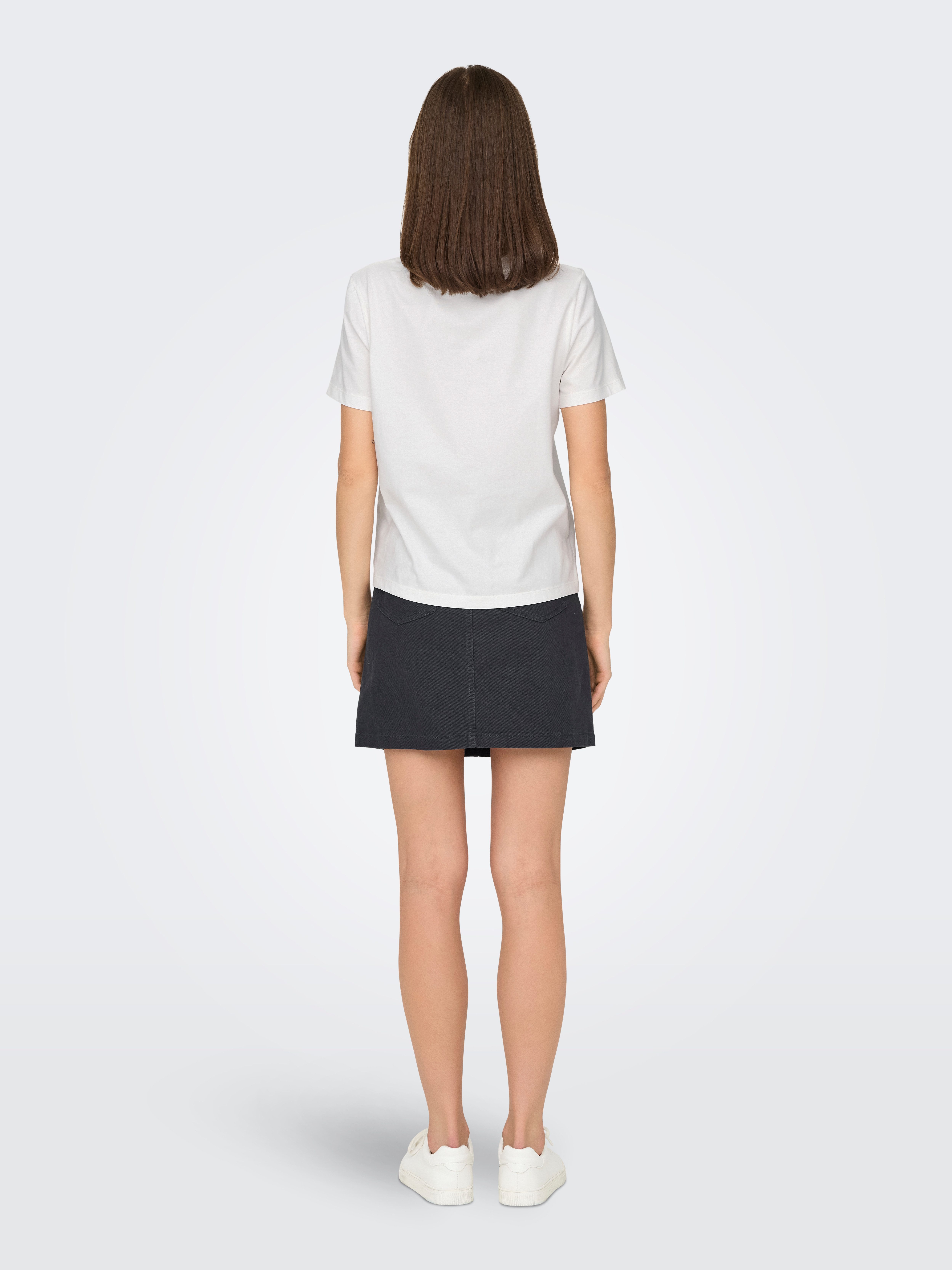JDY Kurzarmshirt JDYSELMA S/S CROCHET POCKET TOP JRS NOOS