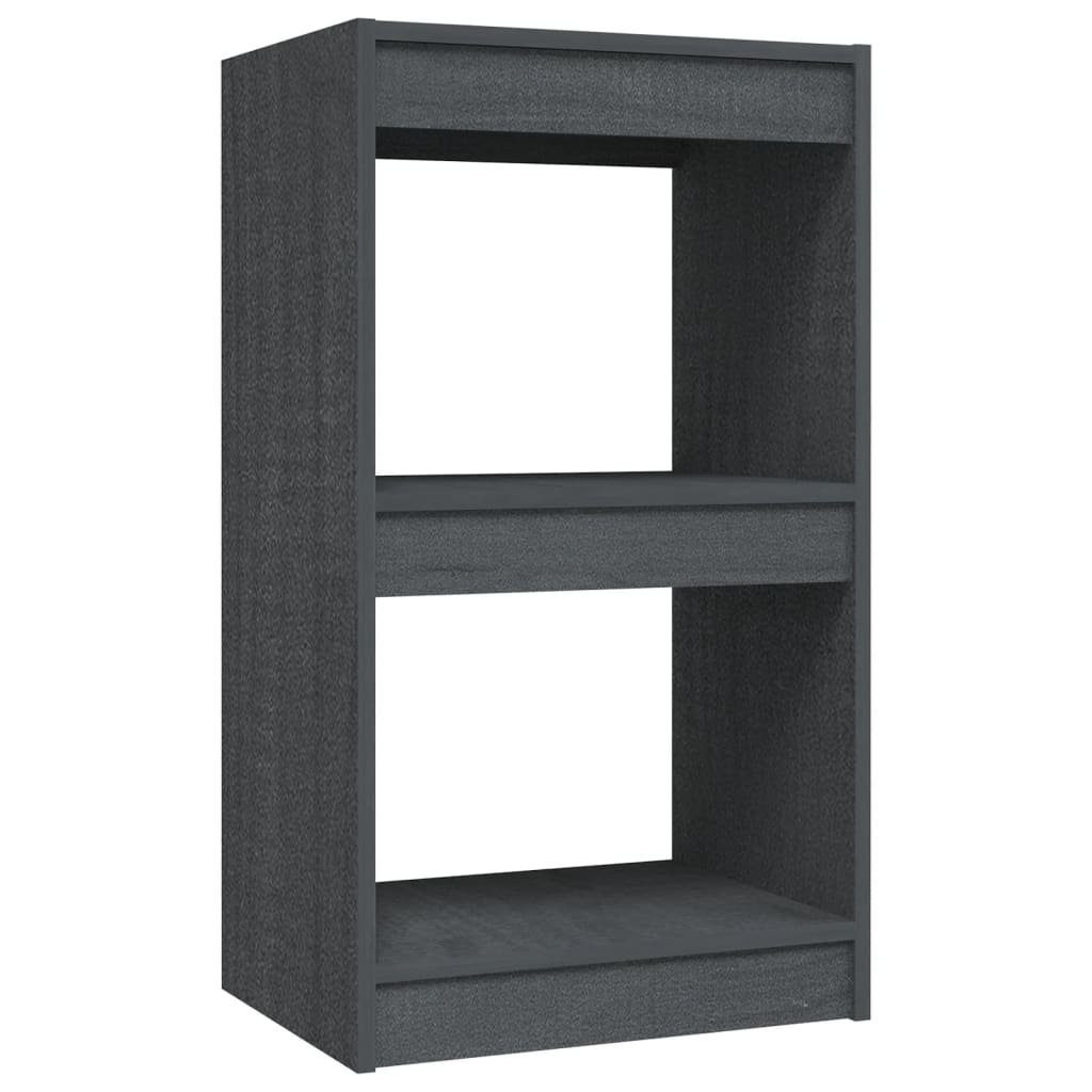 furnicato Bücherregal Grau 40x30x71,5 cm Massivholz Kiefer, 1-tlg.