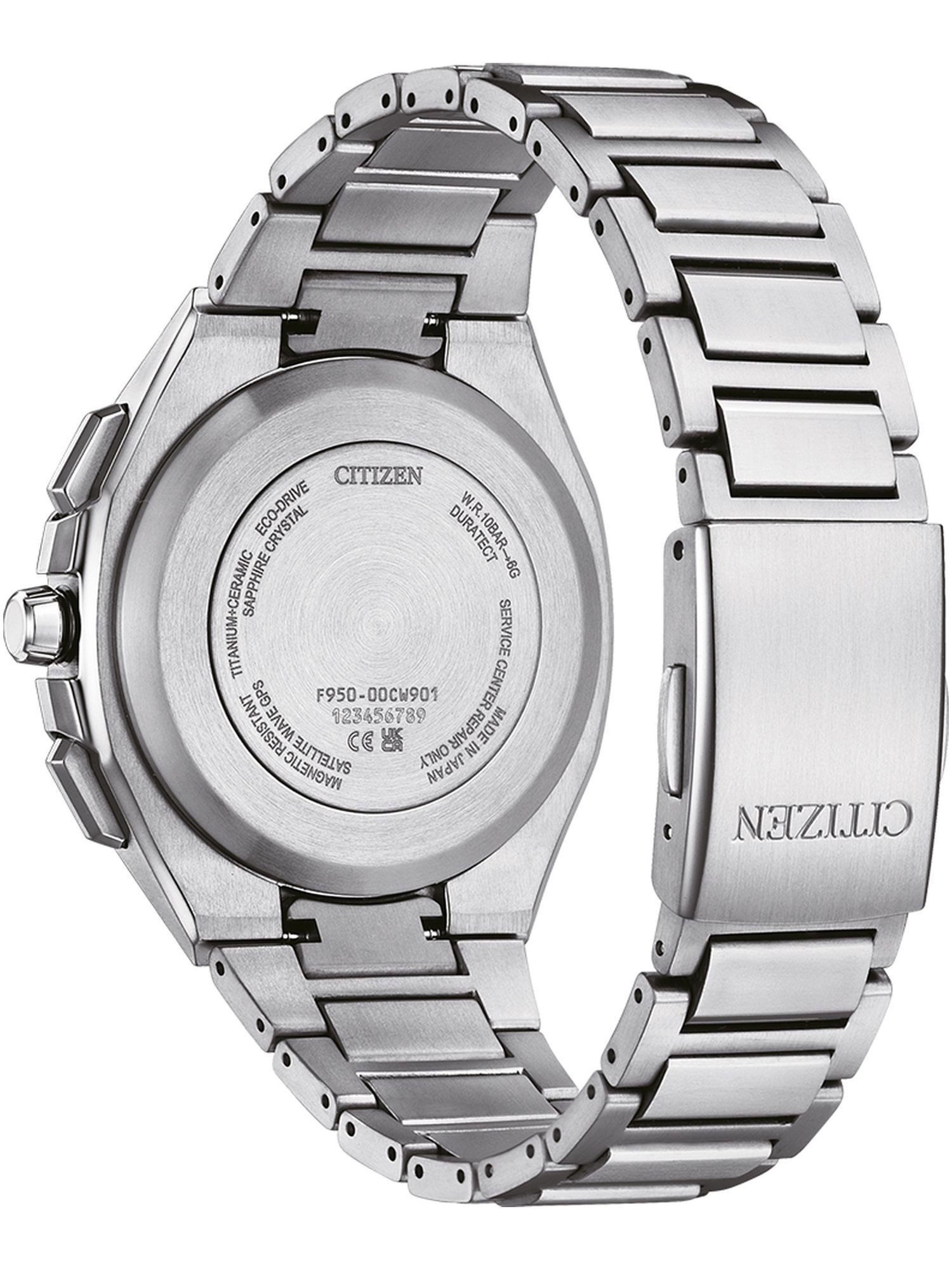 Citizen Chronograph CC4104-53E CC4104-53E, Citizen CC4104-53E Chronograph Uhr Herrenuhr Titan Chrono Datum silber