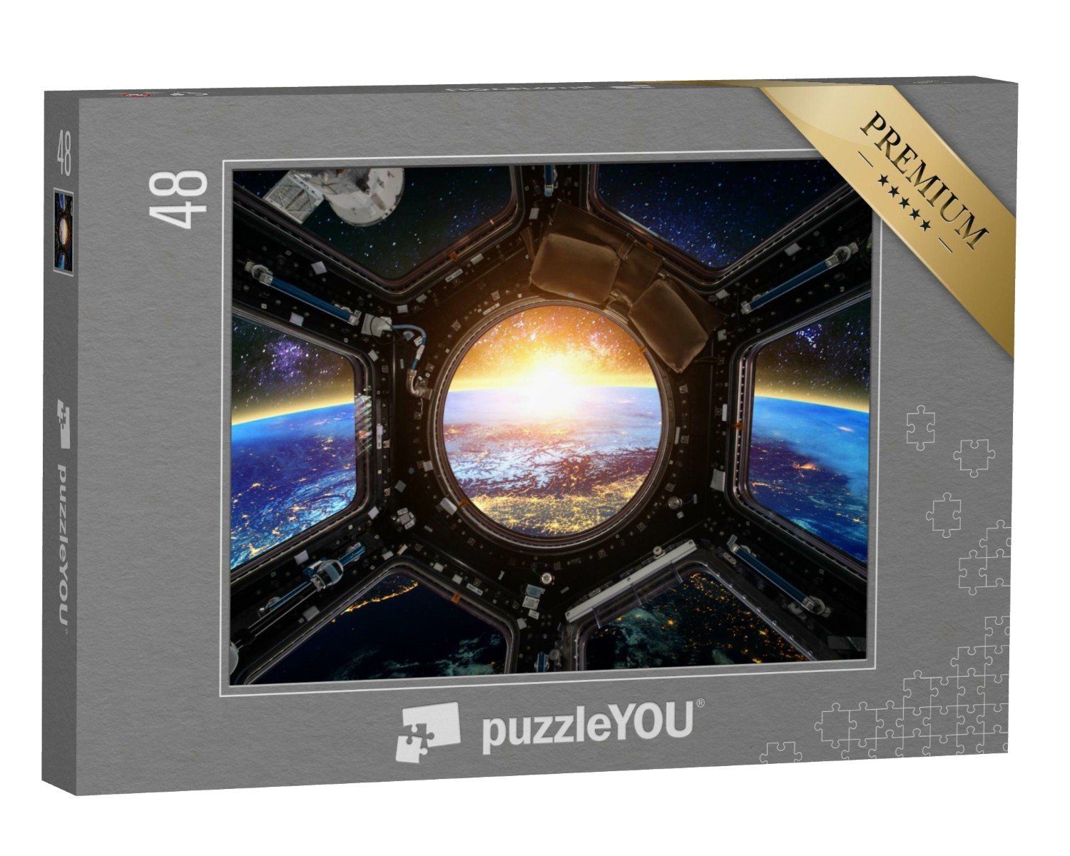 puzzleYOU Puzzle Erde und Raumschiffe, 48 Puzzleteile, puzzleYOU-Kollektionen