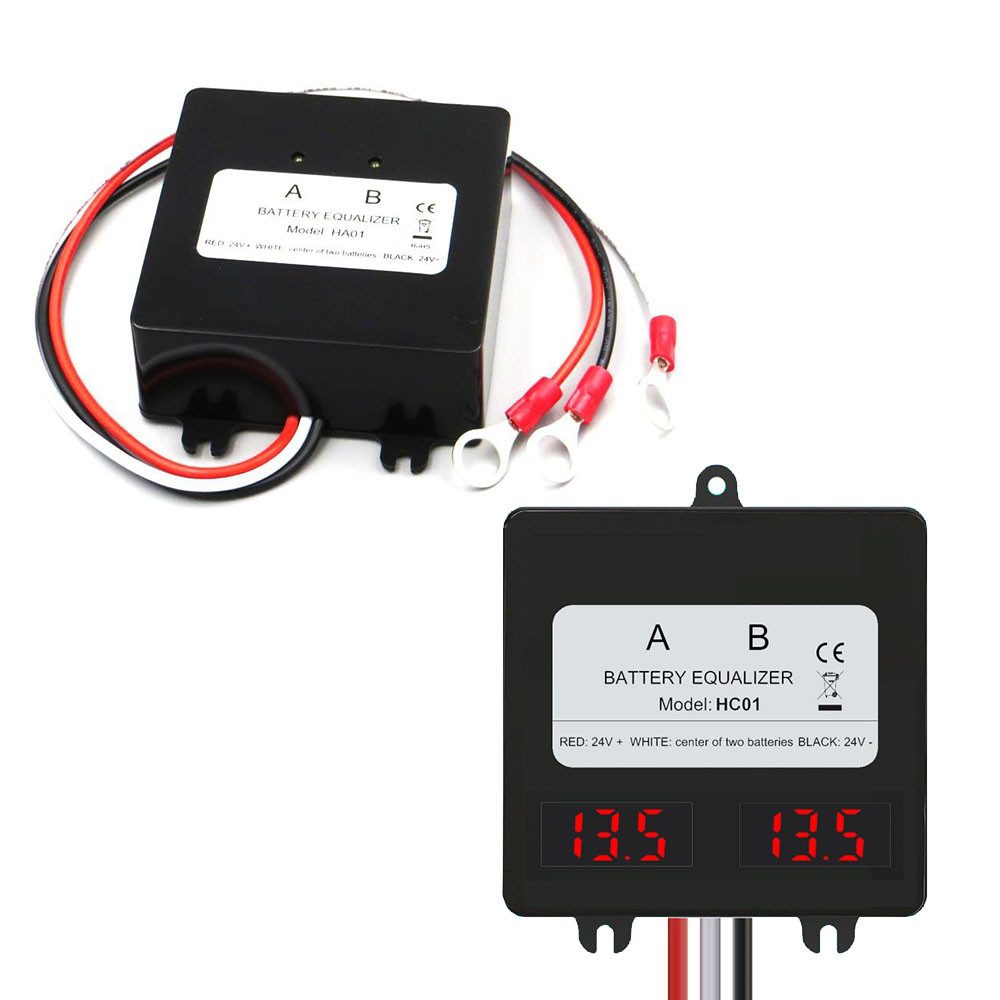 PRIISF Batterie Equalizer Akku Protect Batterie Balancer Ladungsausgleicher Autobatterie-Ladegerät (für Blei-Säure-Lithium-Batterie, AGM-Bleiakkus, Gel, Solarladesystem, 5A Ausgleichslader 24/36/48/60V für Solar System,Auto,Elektrofahrzeuge)