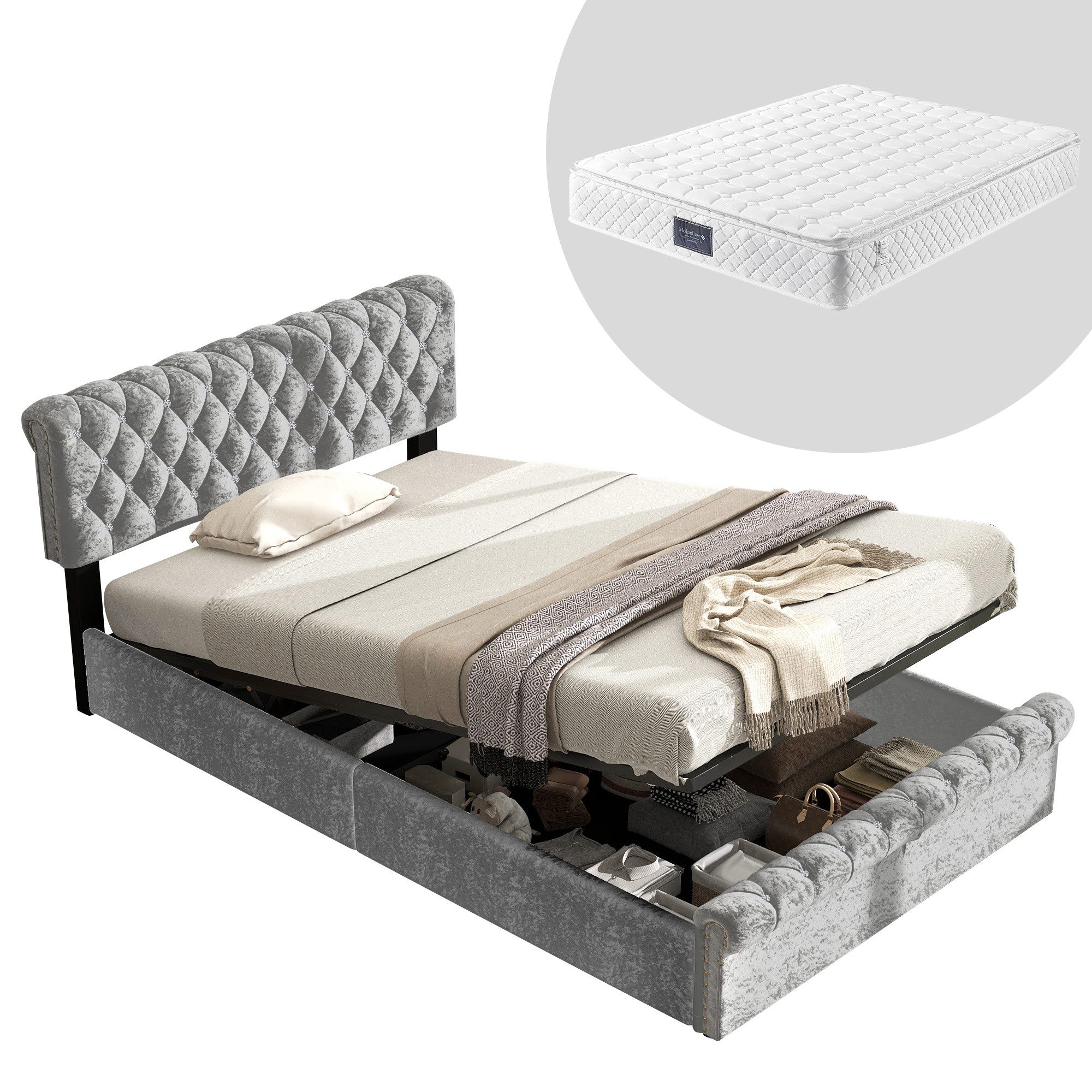 HAUSS SPOLE Polsterbett 140 x 200 günstig online kaufen