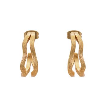 Heideman Paar Ohrstecker Marla goldfarben (Ohrringe, inkl. Geschenkverpackung), Creolen Frauen