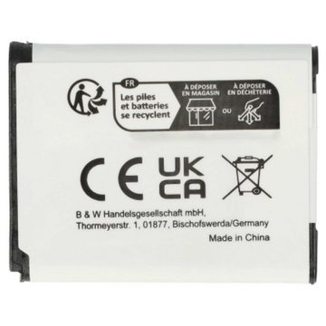 vhbw Ersatz für Sony NP-BJ1 für Kamera-Akku Li-Ion 600 mAh (3,7 V)