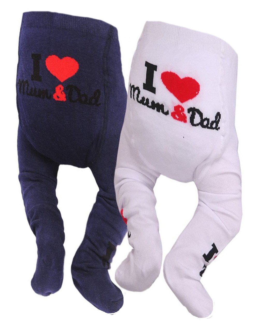 Strumpfhose Baby Strumpfhosen 2er Pack Strumpfhose in Weiß Blau