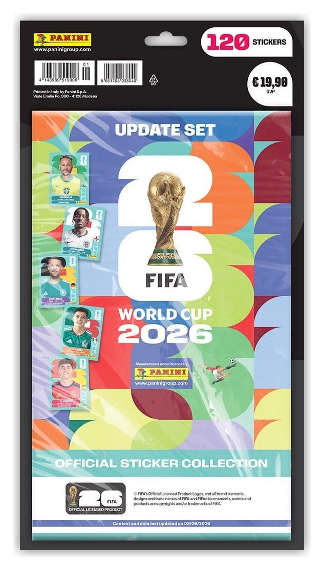 Panini Sticker FIFA World Cup 2026 Stickerkollektion Update Set 120 Sticker