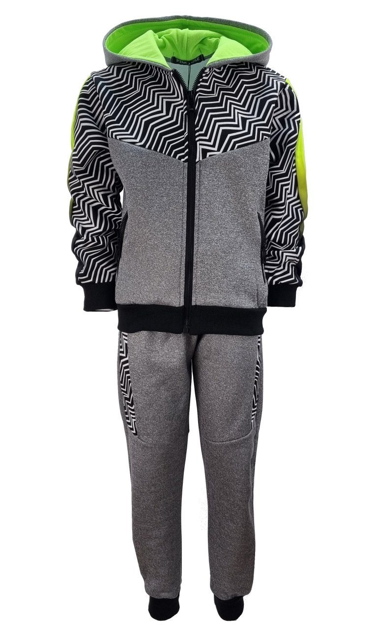 Fashion Boy Sweatanzug Jogginganzug Freizeitanzug Jogginganzug Jungen leicht gefüttert, JF868