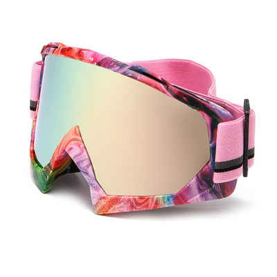 Fivejoy Skibrille Skibrille für Erwachsene, Mountaineer Sport Anti-Fog Snow Goggles