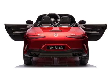 Elektro-Kinderauto Mercedes-Benz SL63 zwei Motoren+LED+Audio+FB rot