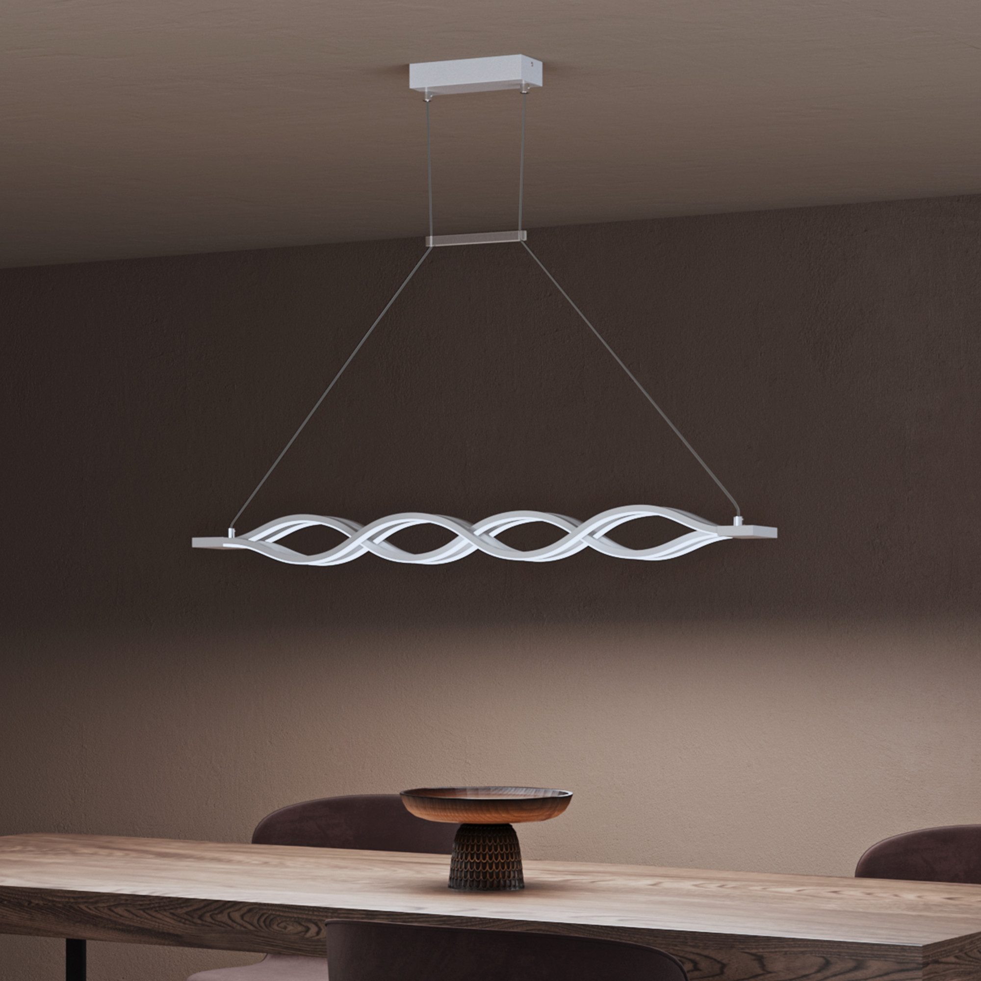 doporro LED Pendelleuchte Esszimmer dimmbar Hängeleuchte mit Fernbedienung günstig online kaufen