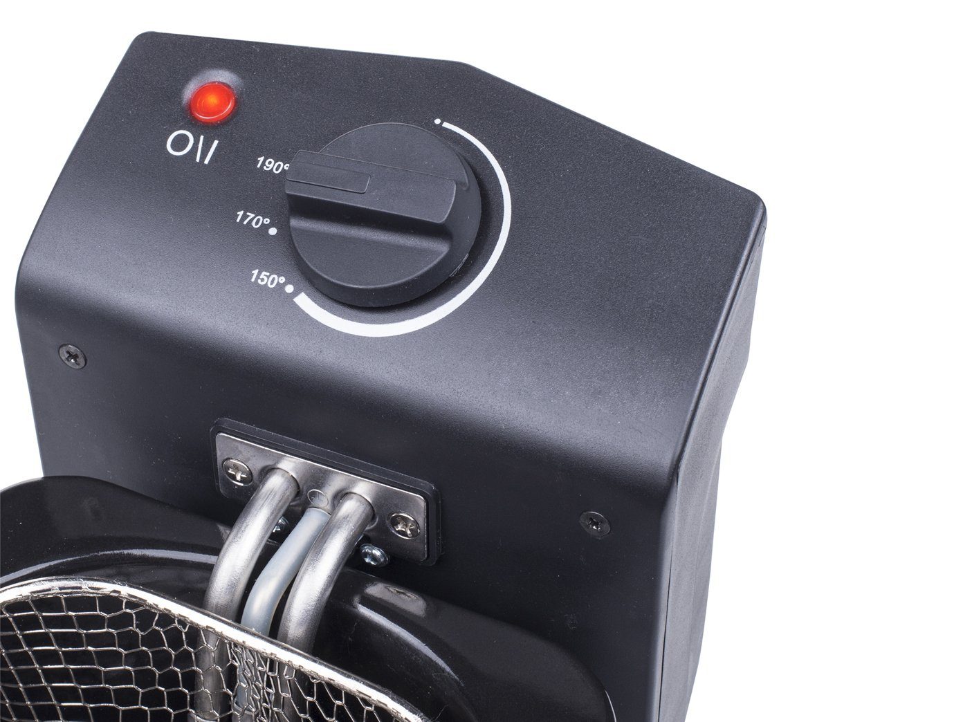 Tristar Kaltzonenfritteuse, 800 W, Kleine 2L mini Edelstahl Frittöse Pommes Schnitzel mit Fett frittieren