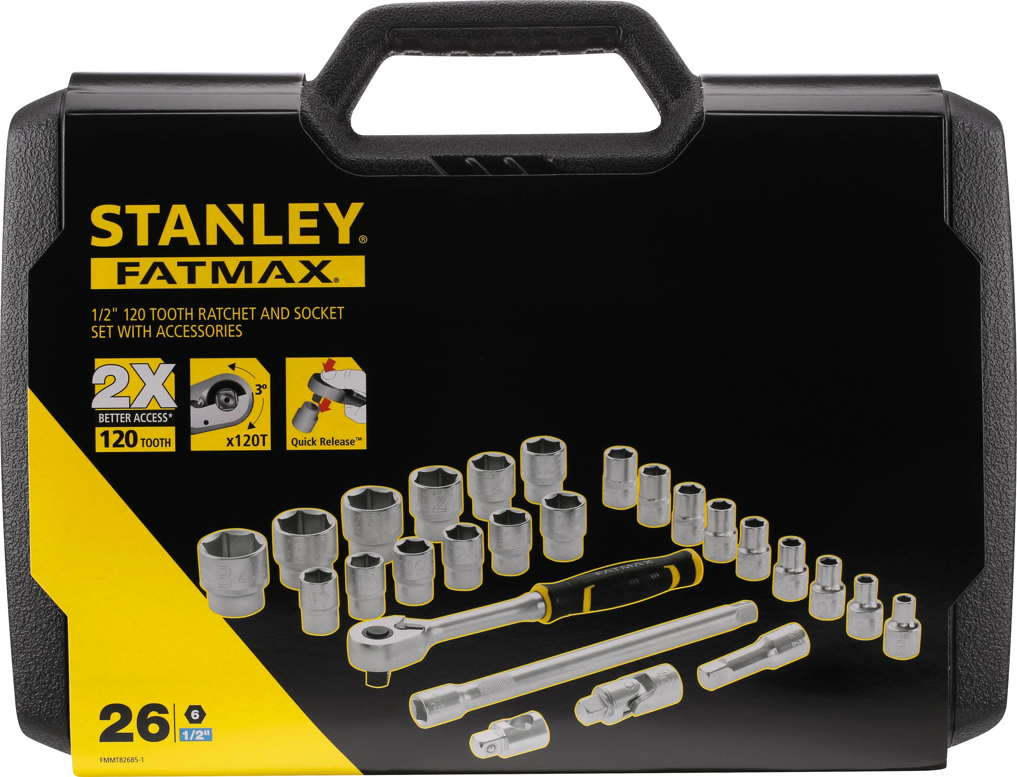 STANLEY Steckschlüssel FMMT82685-1 26 26-teilig Steckschluessel (Set, St) ½", Set