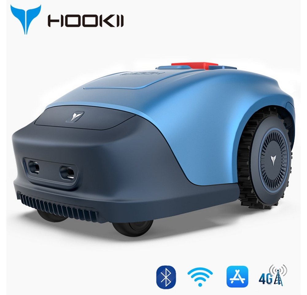 HOOKII Rasenmähroboter Schneiden des KI-Logiksystems, 4400-mAh-Hochladeakku und Ladestation, bis 1000 m² Rasenfläche, (Regensensor, Wasserdicht Nach IPX5, Diebstahlsicherung), Mehrere Mähmodi (WIFI/4G/Bluetooth/App Steuerung) HOOKII Rasenmähroboter Schneiden des KI-Logiksystems, 4400-mAh-Hochladeakku und Ladestation, bis 1000 m² Rasenfläche, (Regensensor, Wasserdicht Nach IPX5, Diebstahlsicherung), Mehrere Mähmodi (WIFI/4G/Bluetooth/App Steuerung)