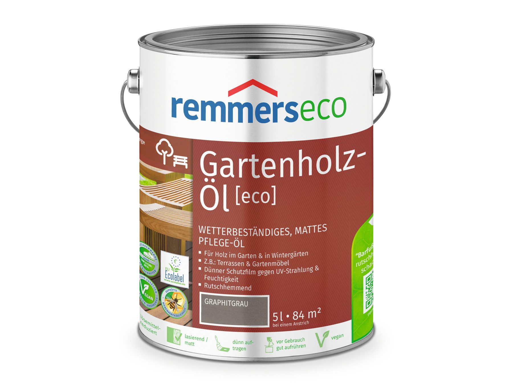 Remmers Ölfarbe Patina-Öl [eco] graphitgrau 5 Liter