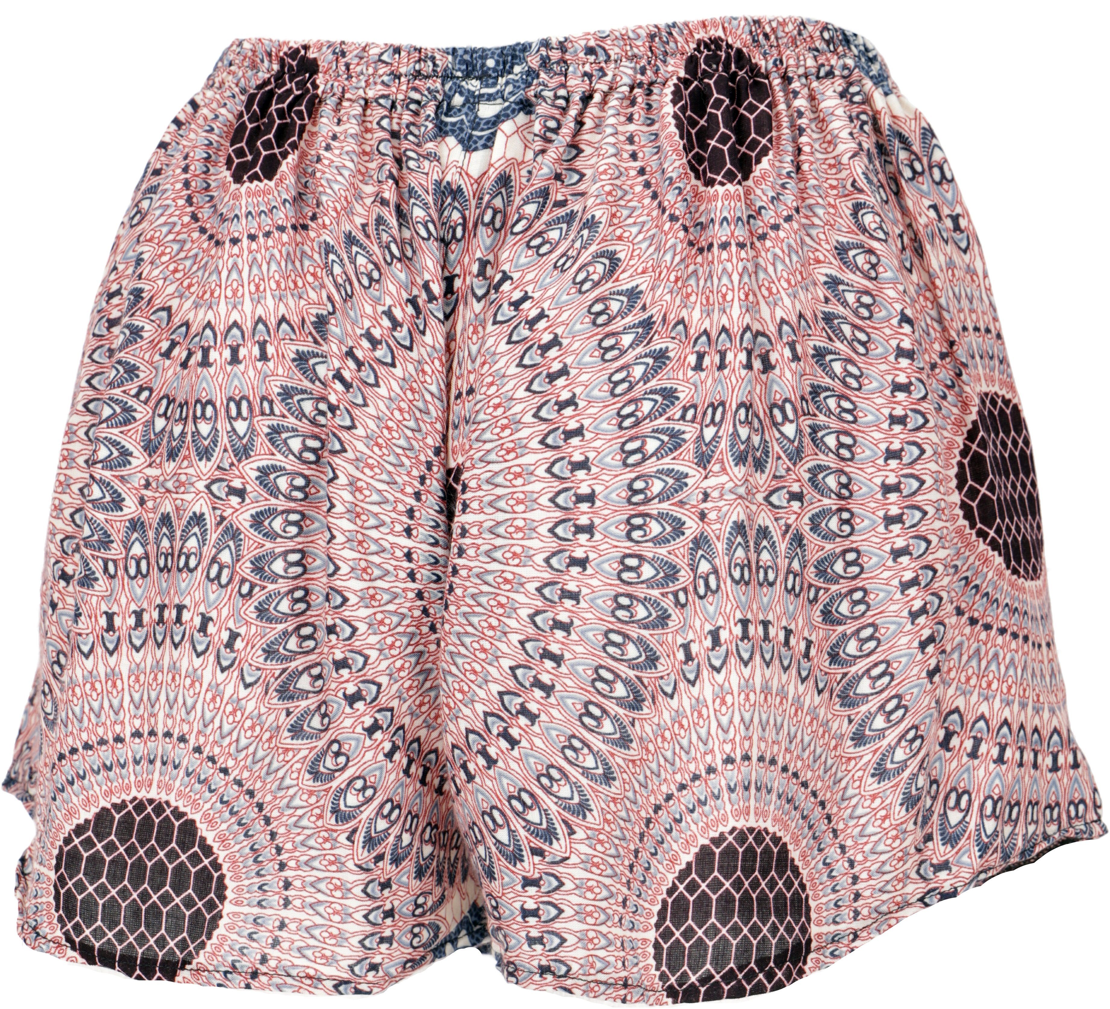 Guru-Shop Hose & Shorts Leichte Pantys, Print Shorts - weiß/schwarz alternative Bekleidung – Bild 2 von 3